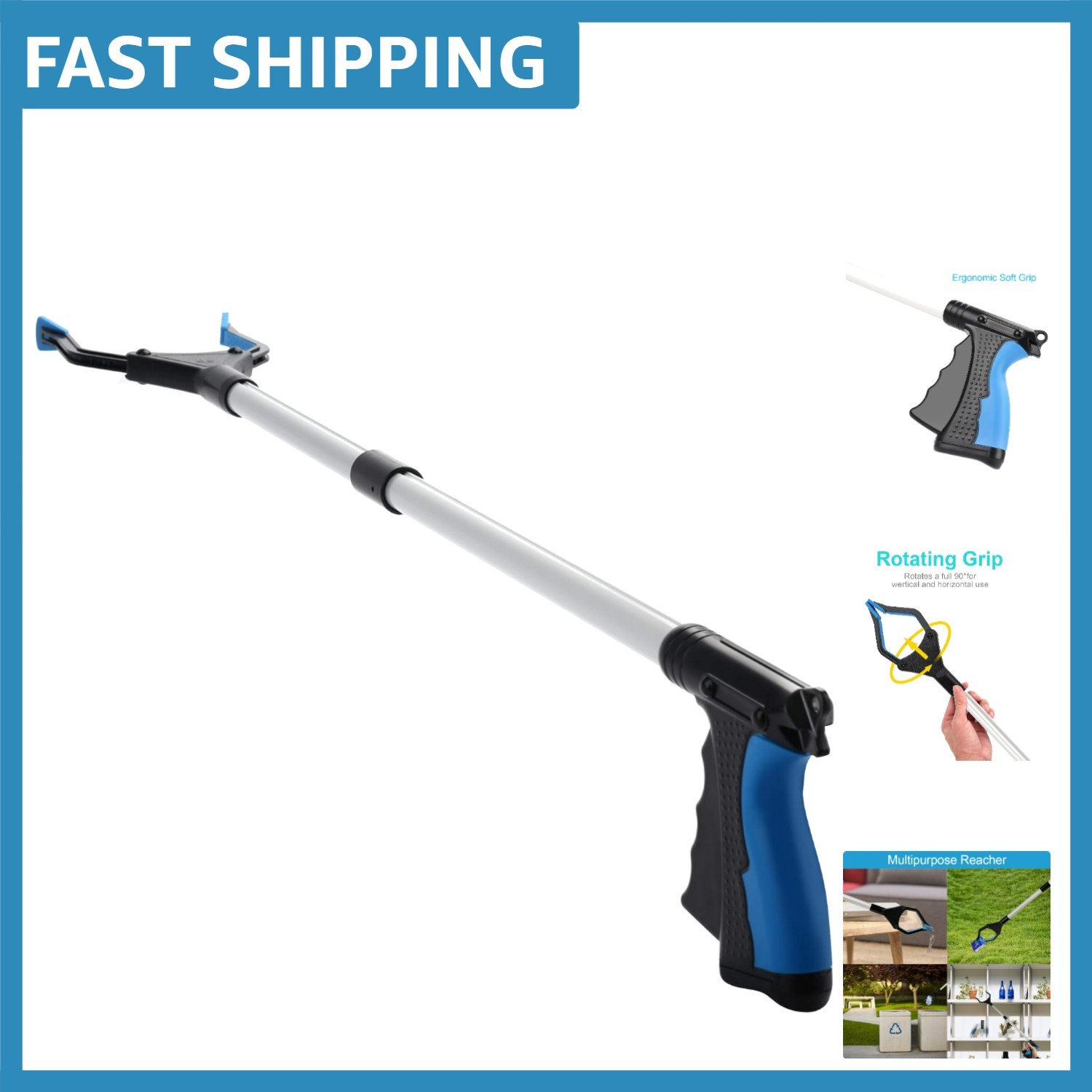 Lightweight 32-Inch  Tool with Ergonomic Trigger for Effortless Grabbing