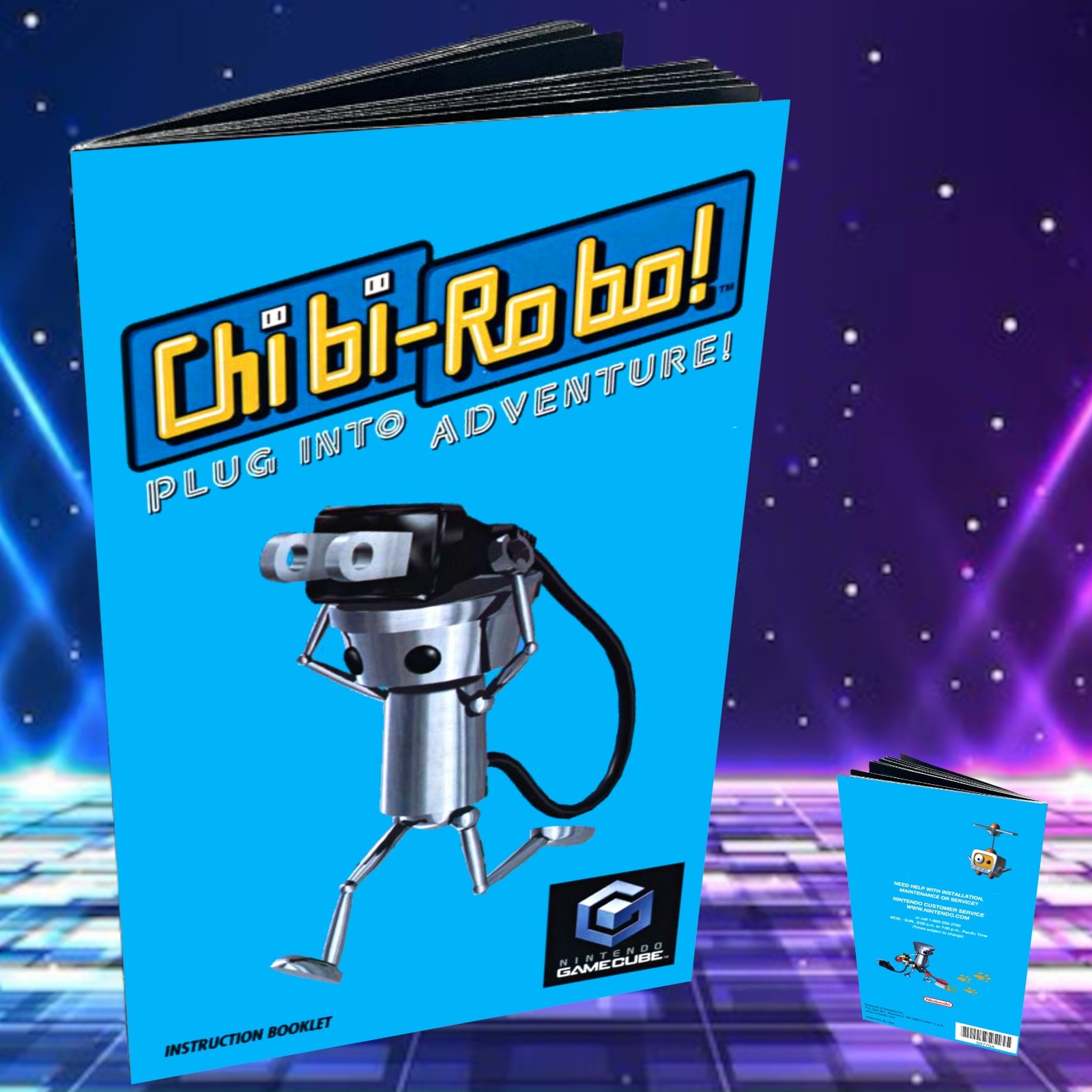 Replacement Manual for - Chibi Robo - GameCube Instruction Booklet