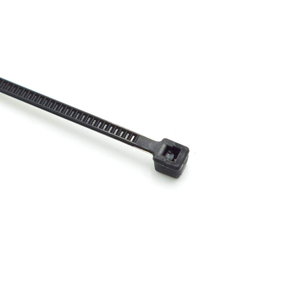 200 PCS 3x200mm Black MultiPurpose Nylon Zip Tie Self Locking Cable Ties
