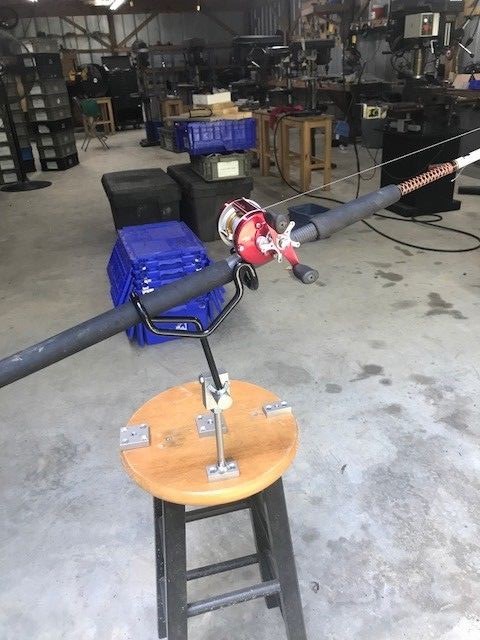 Single heavy duty adjustable Base For Your 3/8 Rod Holders. Made In the USA*