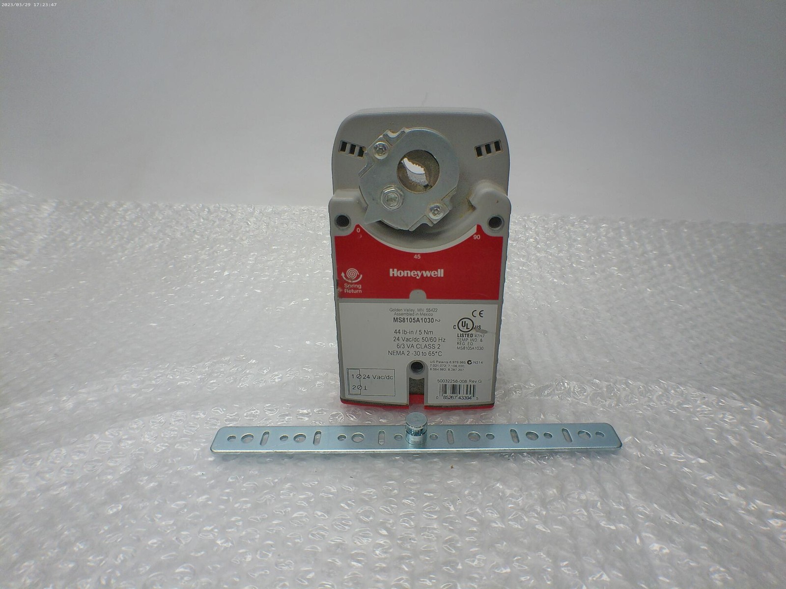 HONEYWELL MS8105A1030 ACTUATOR UNMP