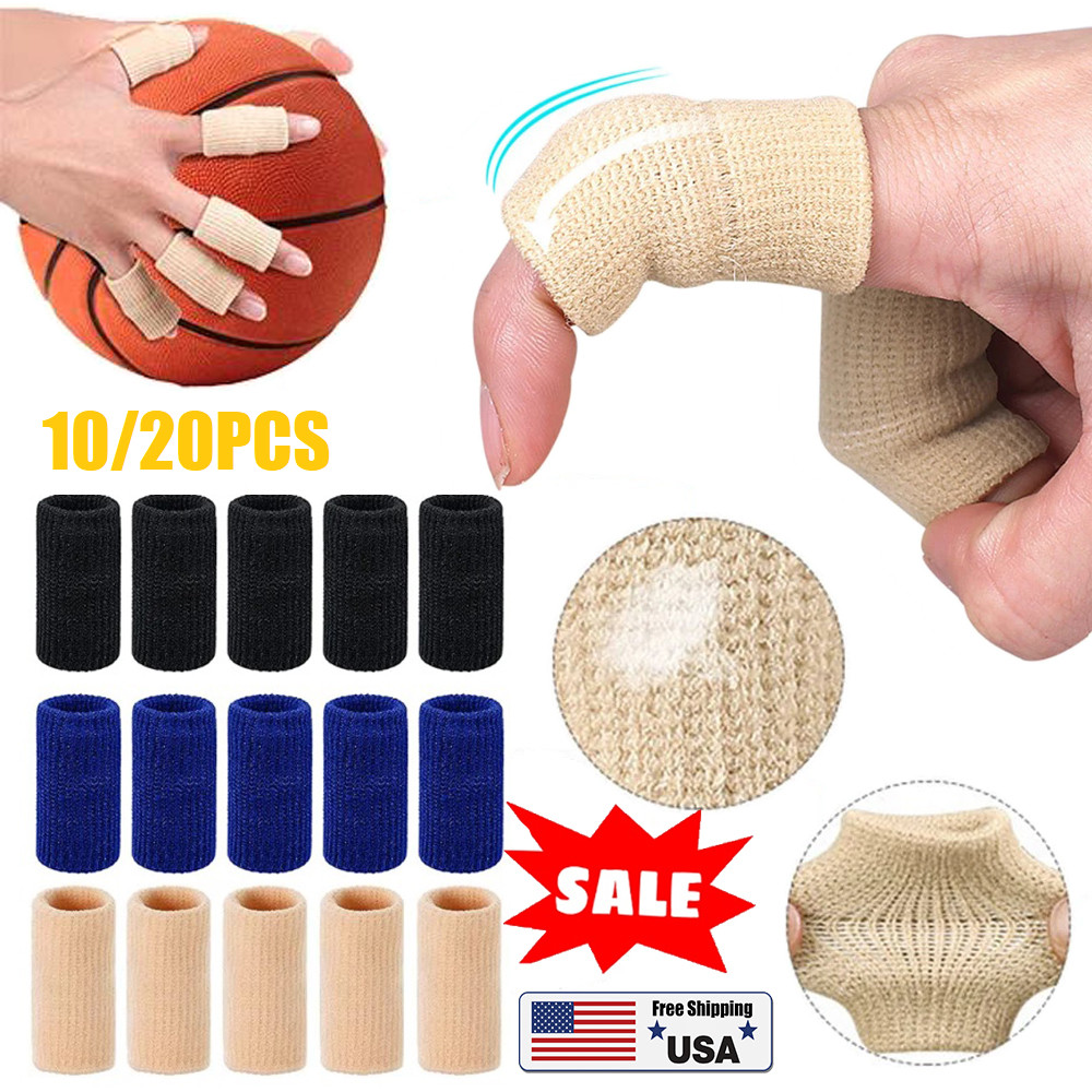 20×Compression Finger Sleeves Splint Brace Finger Support Pain Arthritis Trigger