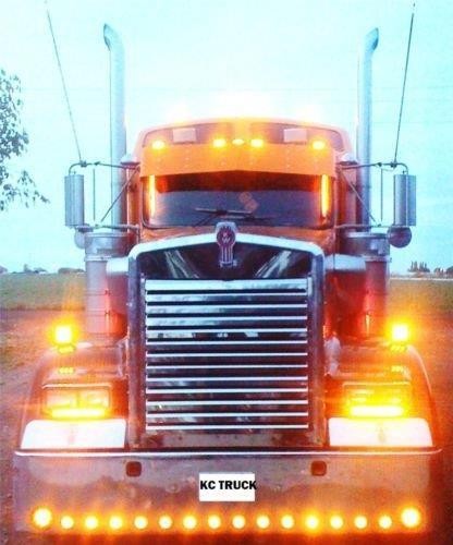 Kenworth W900L Grille, 13 Hrizontal Louvers K2090