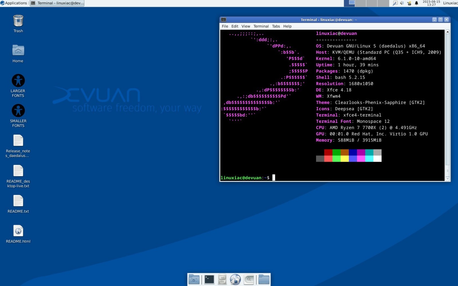 Devuan Linux Excalibur 6.0.0 Bootable USB Installer Latest Release PC MAC 64-Bit