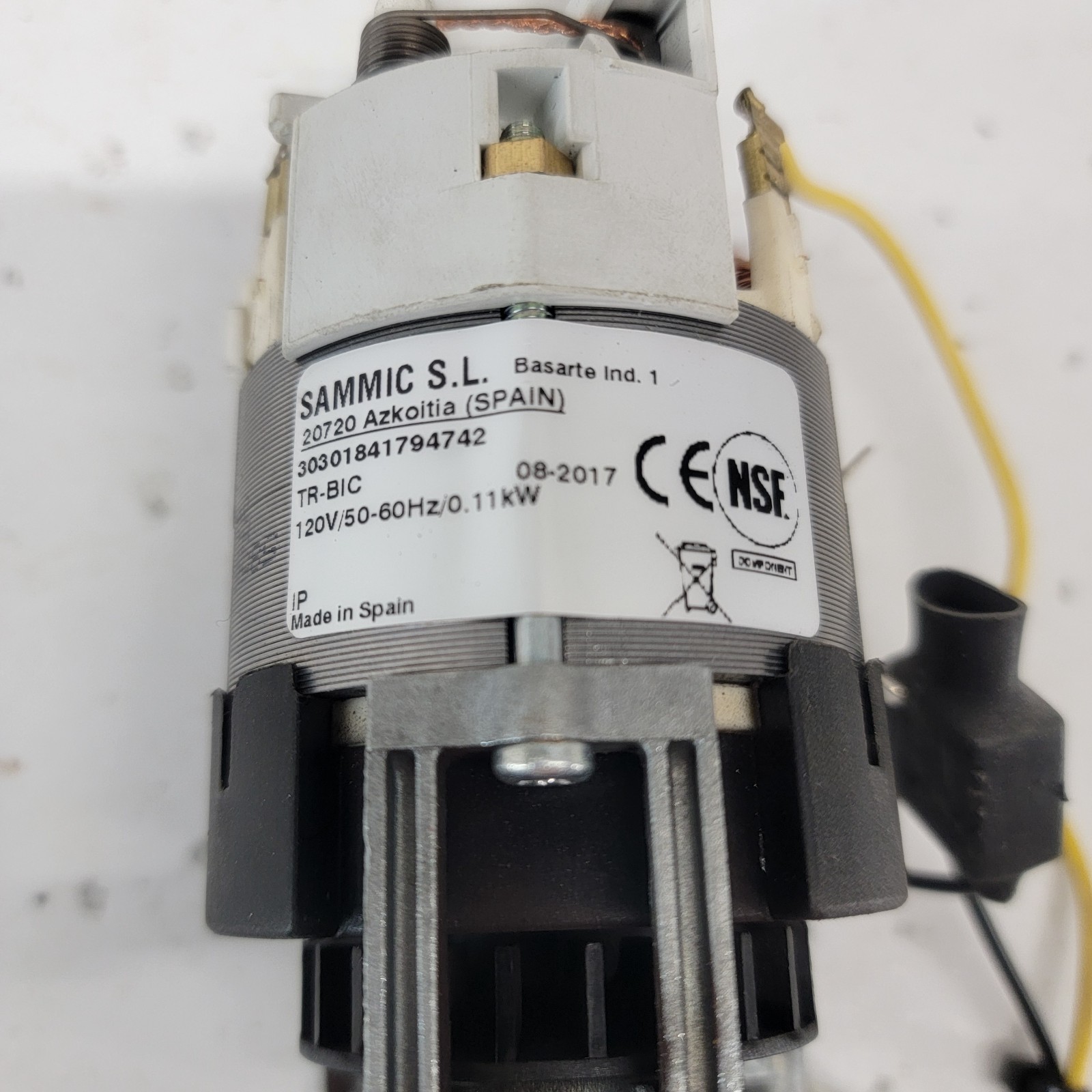 Sammic TR-BIC Motor 120V 0.11kW Slushy Machine NSF 2017
