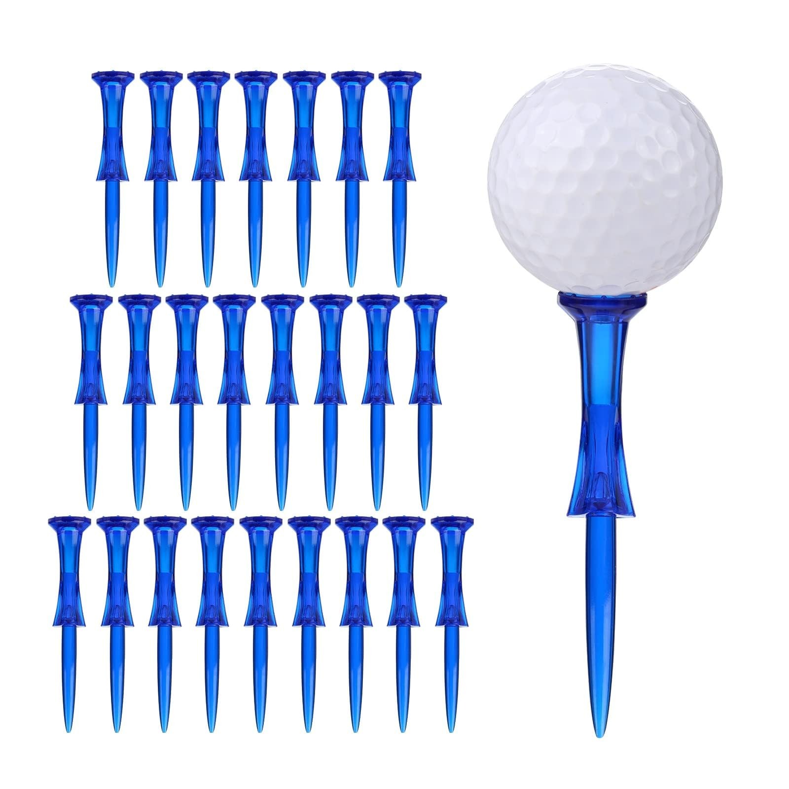 WMAWJBT Golf Tees 3-1/4’’ 50 Count Plastic Golf Tees Reduced Frictio