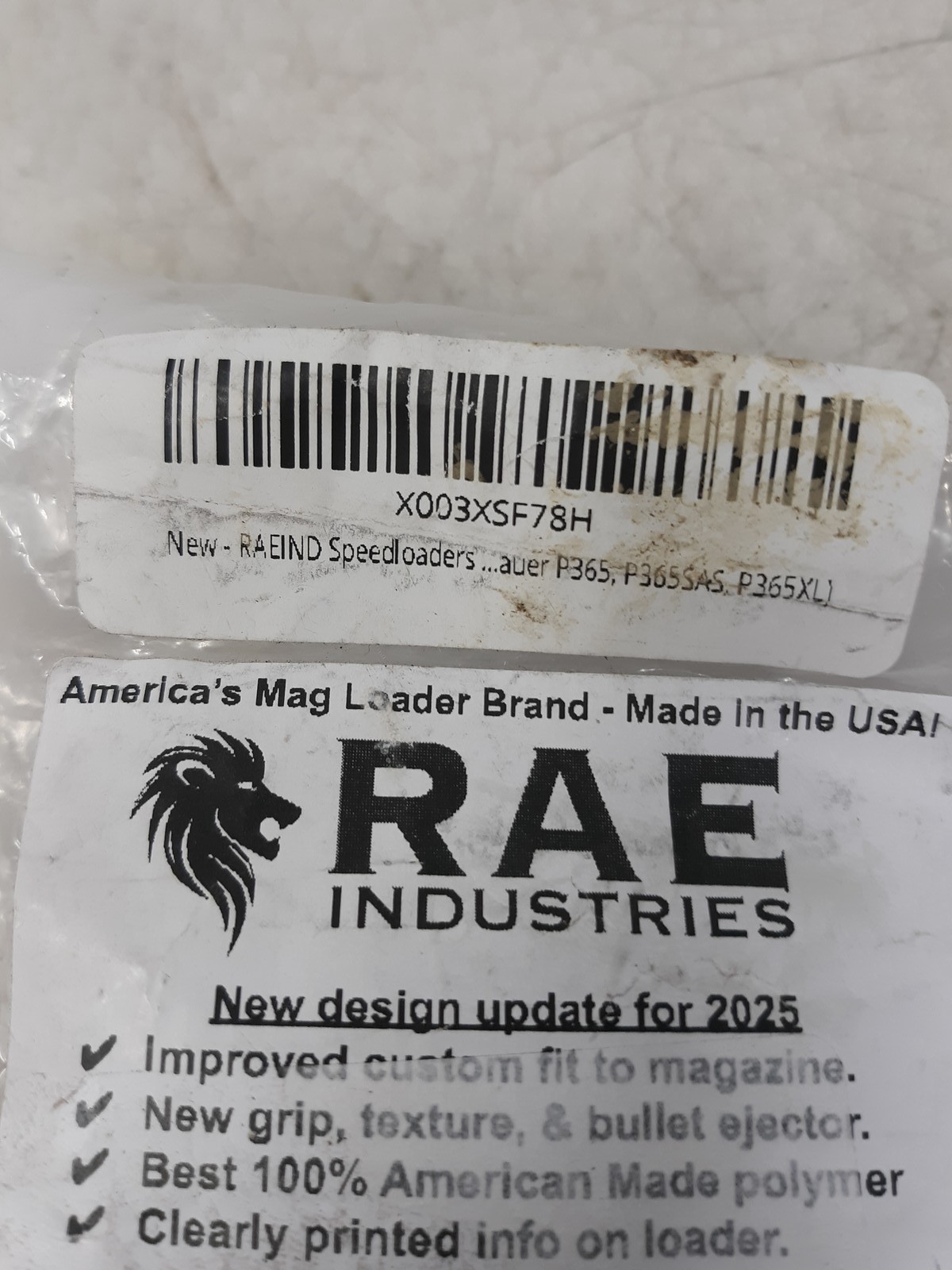 RAE Industries Mag Speed Loader | Sig Sauer P365 | 9mm Double Stack | Black
