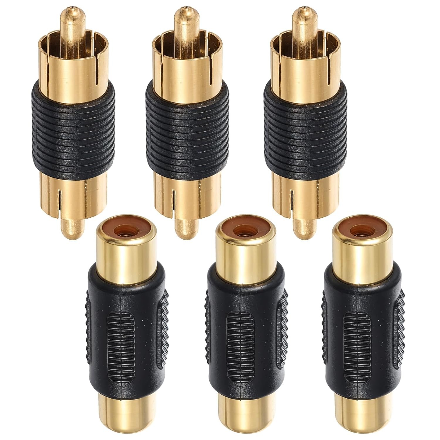 VCE RCA Adapter Coupler Gold Plated RCAs Female to Coupler...