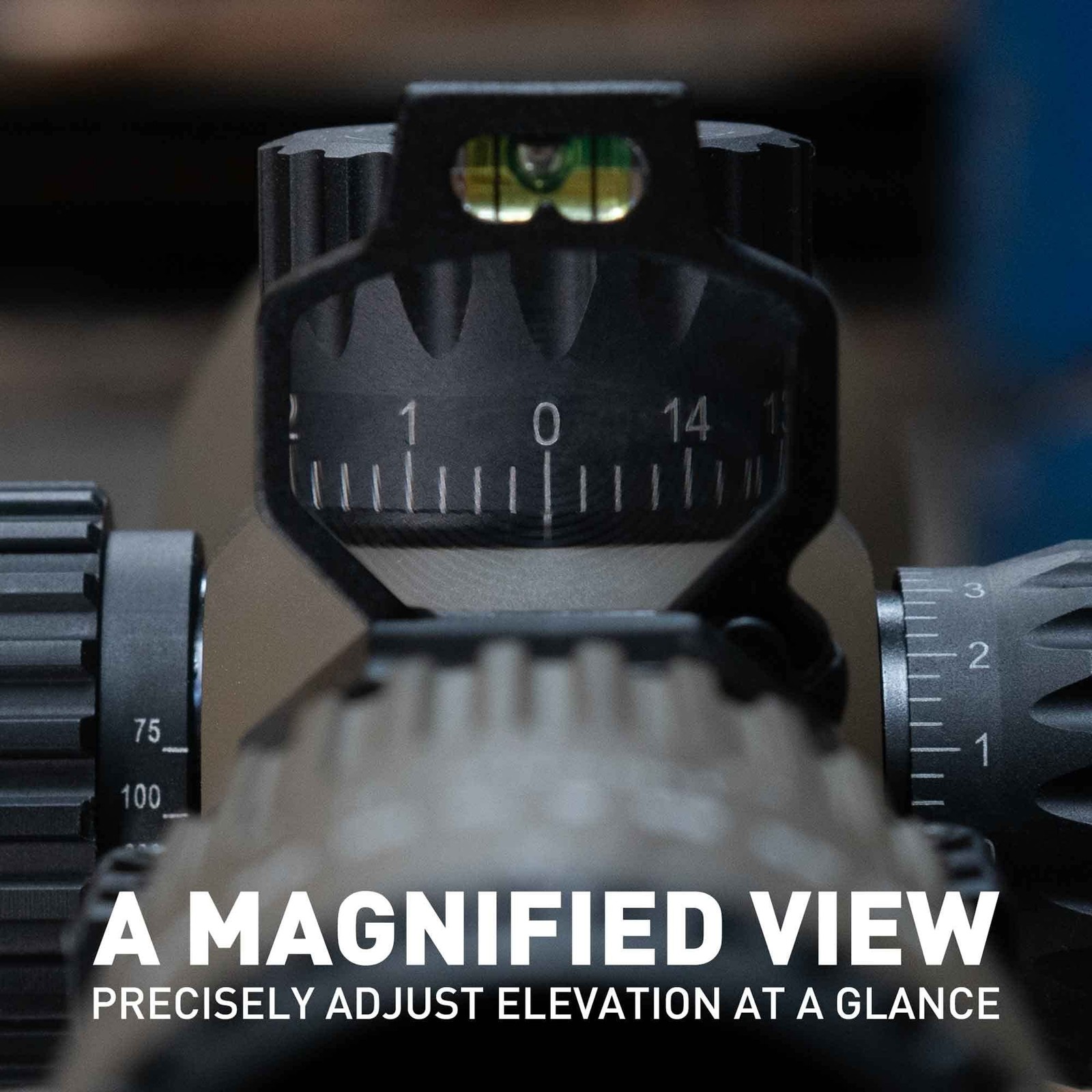 Monstrum Next Level Series Scope Turret Magnifying Glass with Level Bubble |...