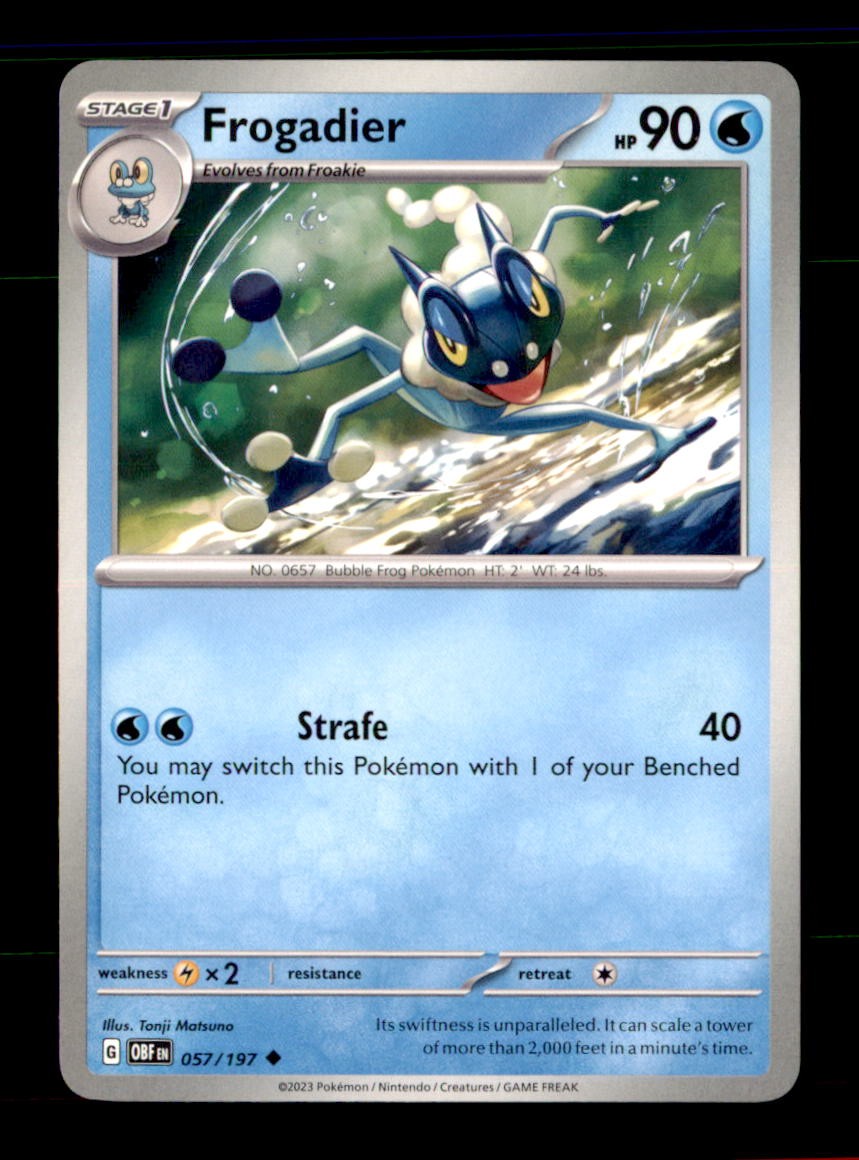 Frogadier Uncommon SV03: Obsidian Flames 057/197 NM