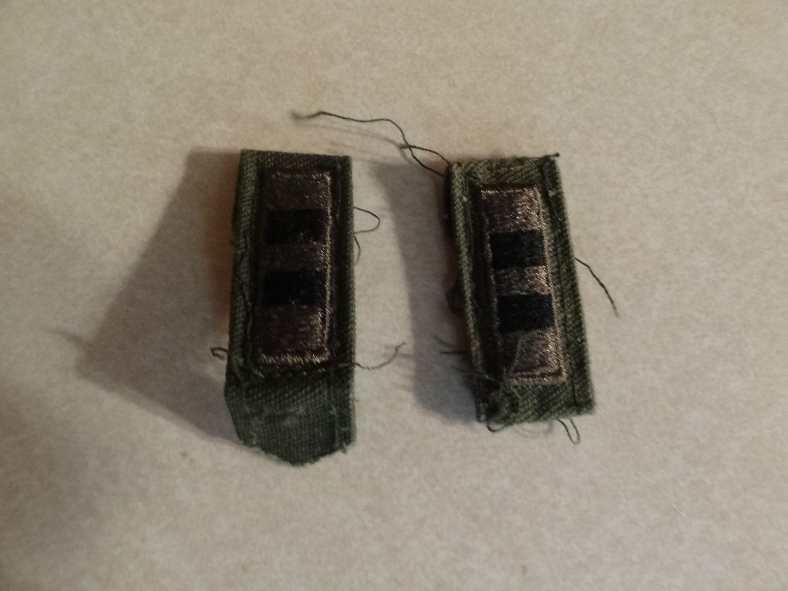 MILITARY PATCH US ARMY CLOTH RANK SET OF 2 WARRANT OFFICER 2 SEW ON COLLAR