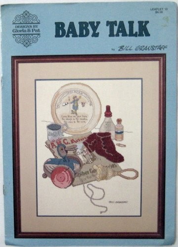 Baby Talk Cross Stitch Designs #13 Gloria & Pat Pattern Leaflet Free Shipping
