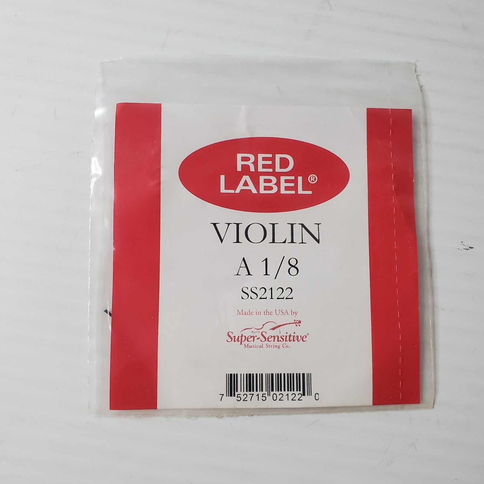 Red Label Violin A Single String 1/8 Size Super Sensitive SS2122 New