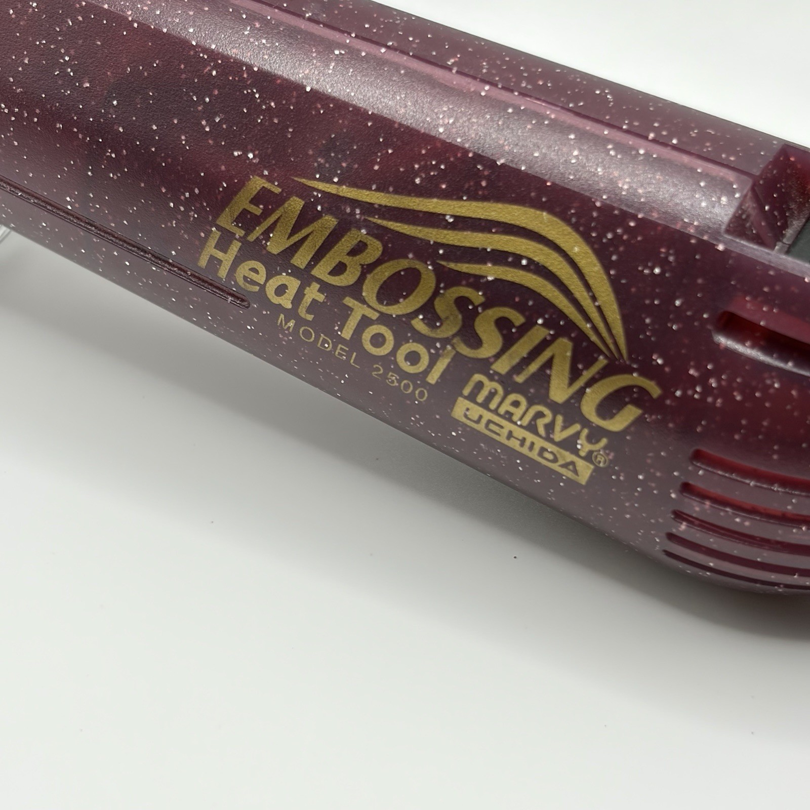 Marvy Uchida Embossing Heat Tool Model 2500 Purple Sparkle TESTED
