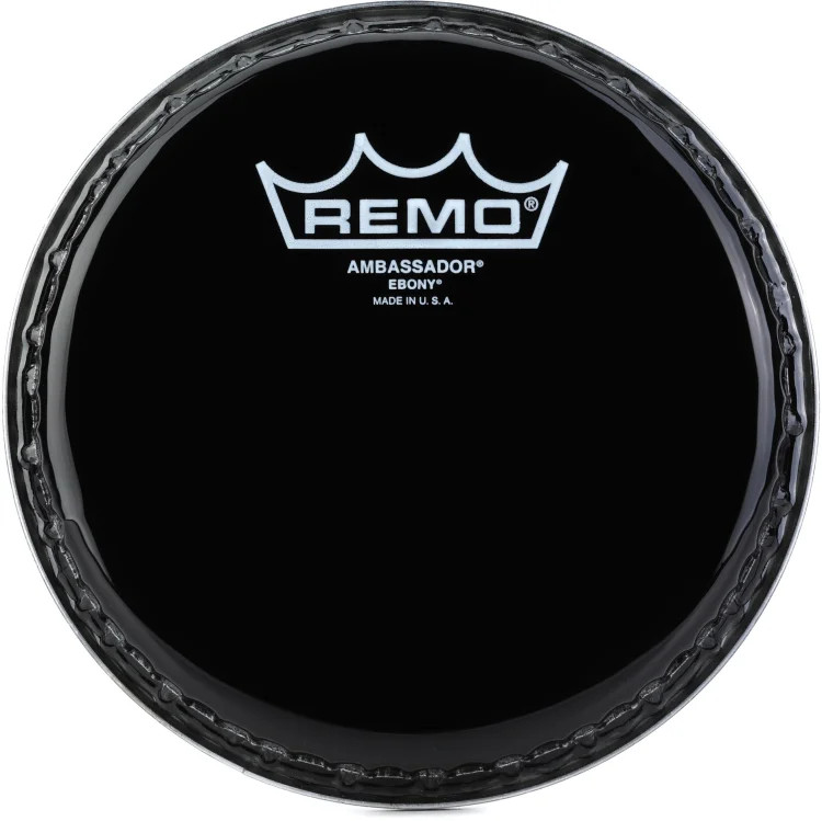 Remo Ambassador Ebony Drumhead - 6 inch