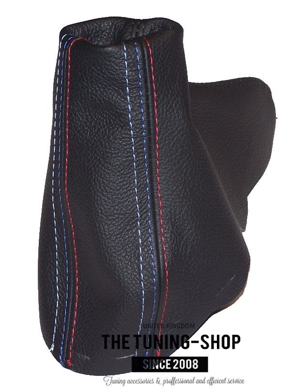 FITS BMW 3 SERIES 2005-2013 HANDBRAKE BOOT LEATHER DOUBLE M3 STITCHING