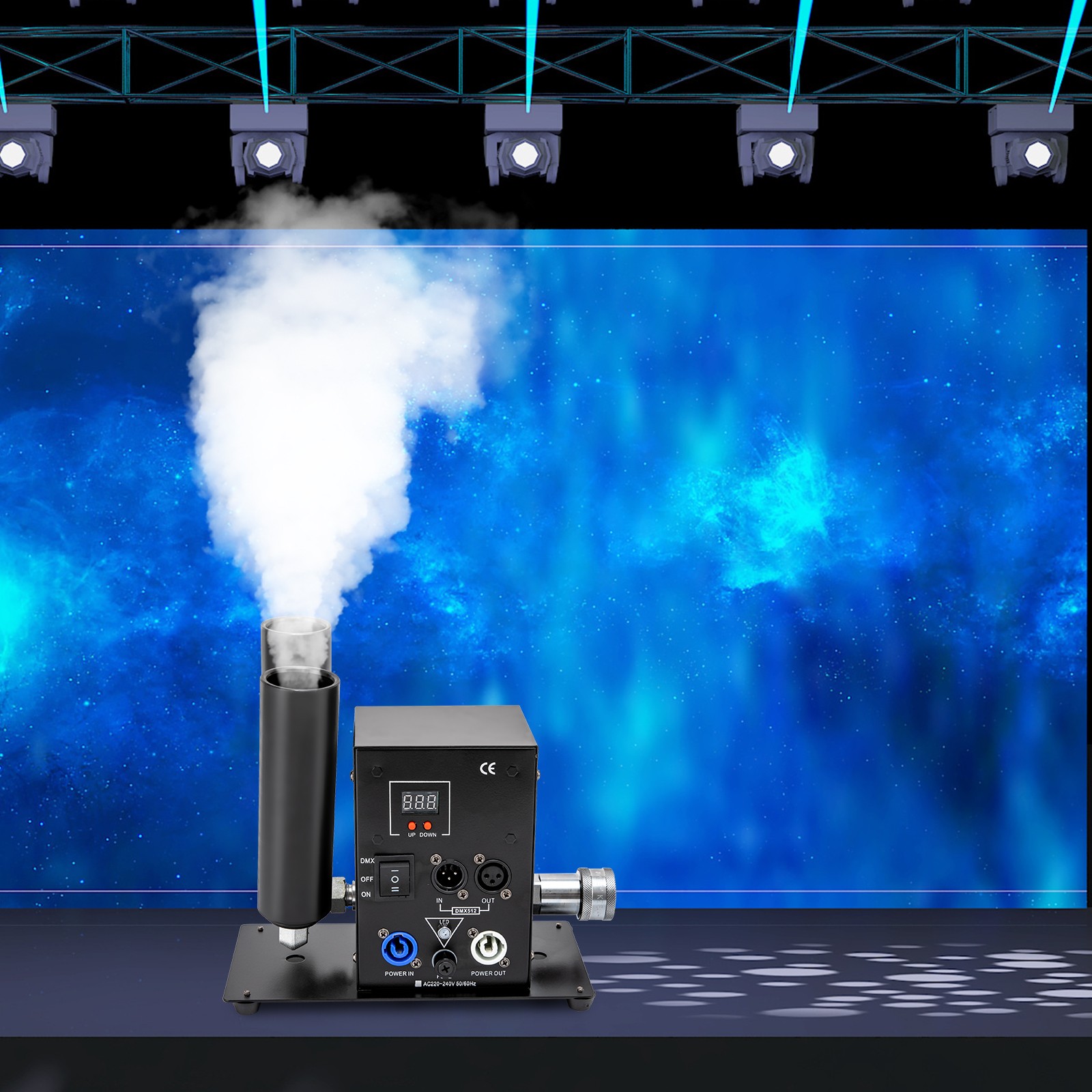 DJ Club Effect C02 Jet Machine Cryo DMX512 Co2 Party Cannon Fogger Smoke Gun