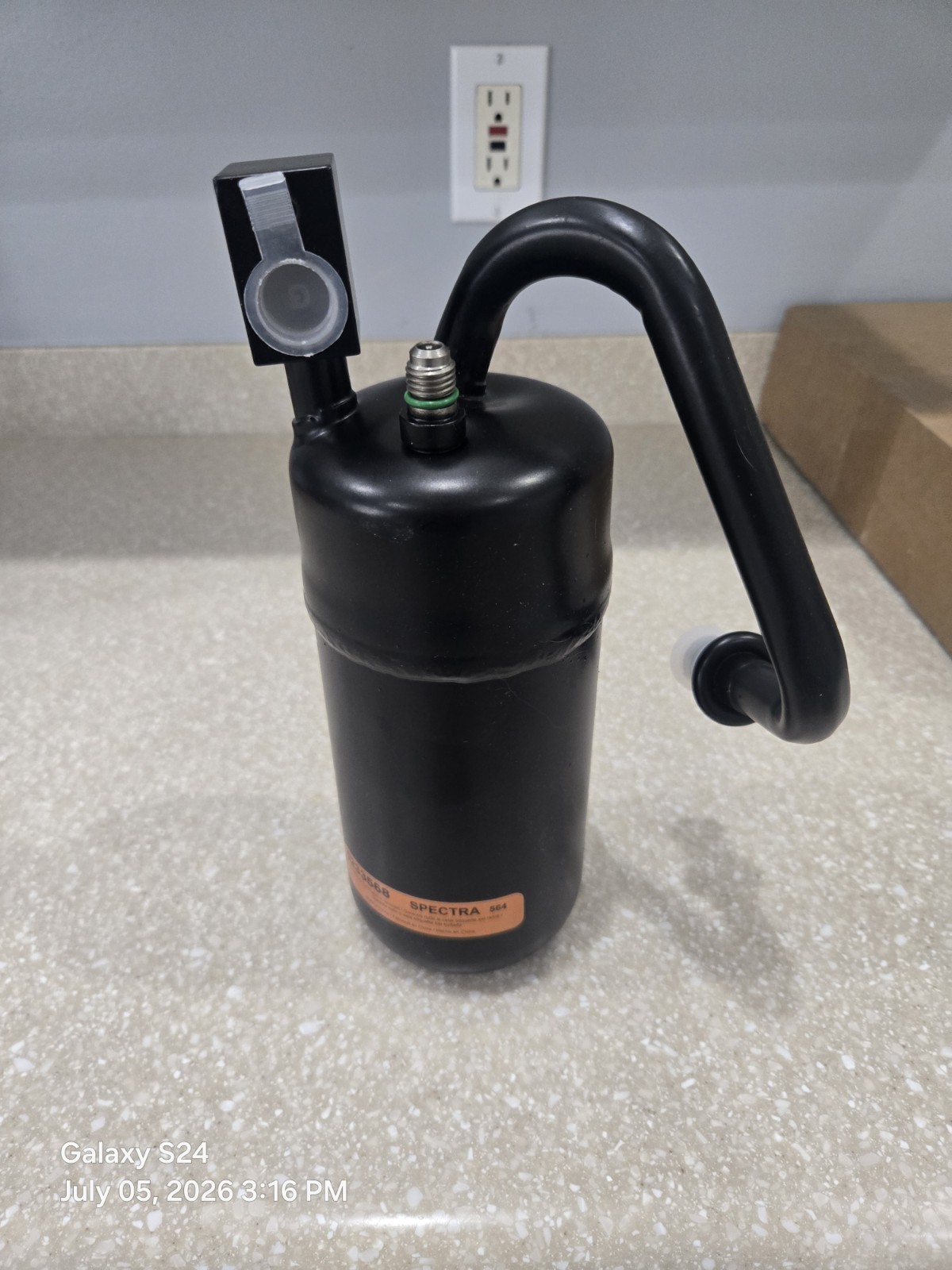 AC Accumulator Receiver Drier, #0233568, 1997-2000 Jeep Cherokee, See Descriptio