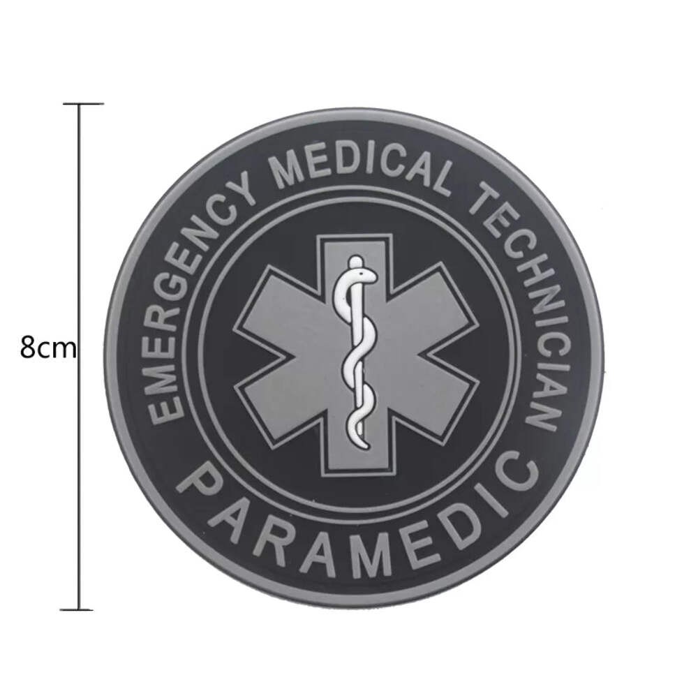 PVC EMT Paramedic Morale Hook and Loop FREE USA SHIPPING SHIPS FROM USA PAT-124/