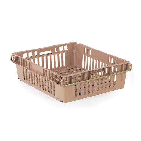 Orbis Af1 Beige Nestable Storage Container, 9.3 Gal, 24 In L X 20-1/4 In W X