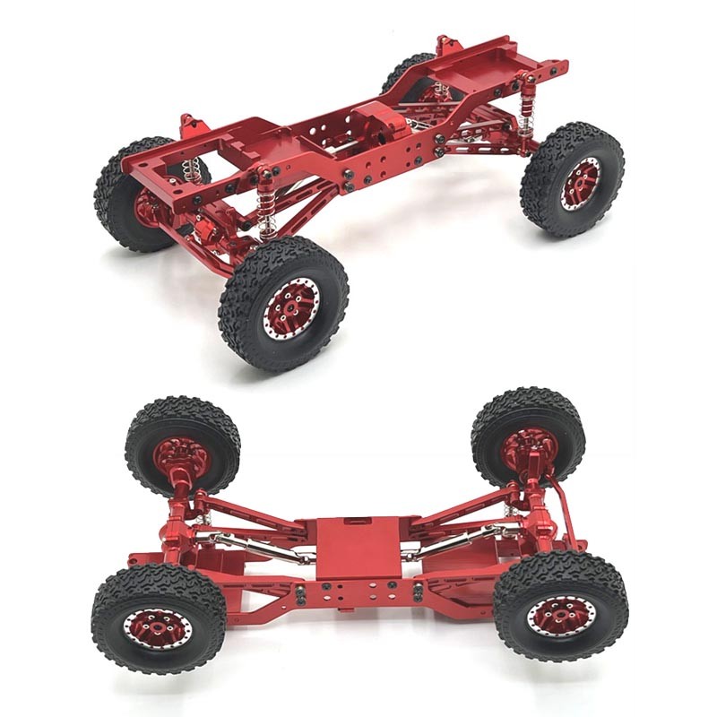 Metal Upgraded Parts Axles Chassis Assembly Kit for MN 1/12 MN78 RC Modification