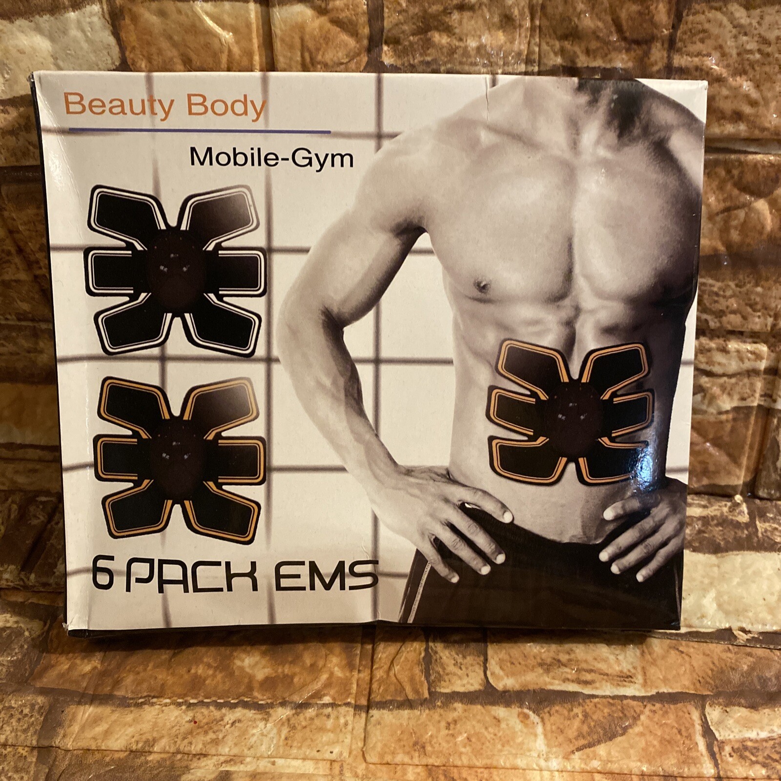 6 Pack EMS Wireless Abdominal ￼Muscle Stimulator Trainer Beauty Body Mobile Gym