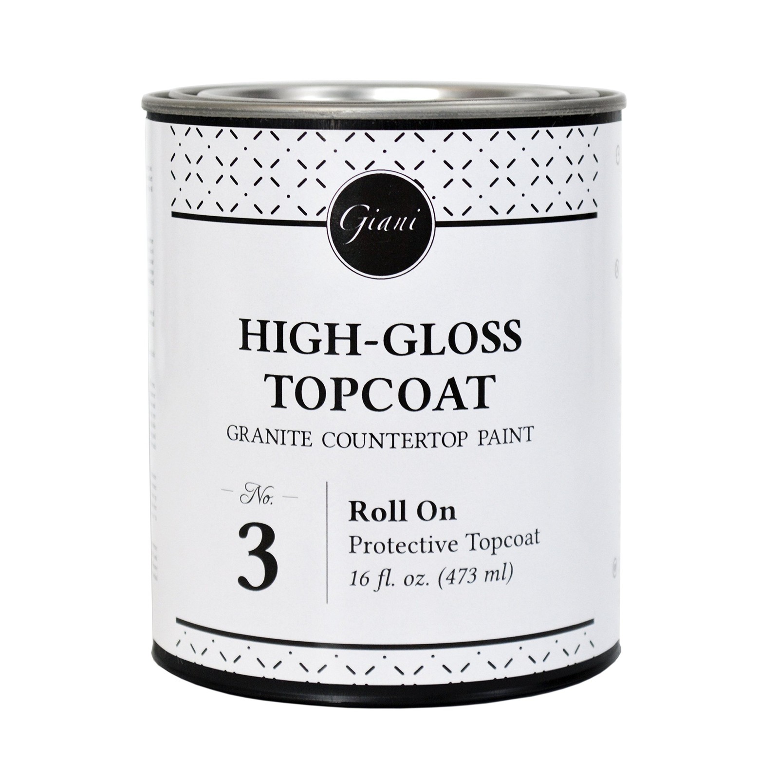 Giani Countertop Paint Clear Acrylic HighGloss Topcoat Step 3