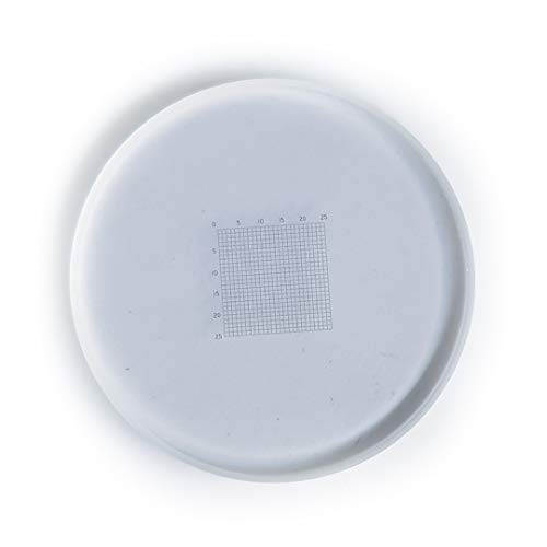Net Shaped Micrometer Measuring Ruler Slides for 19mm Microscope Lens