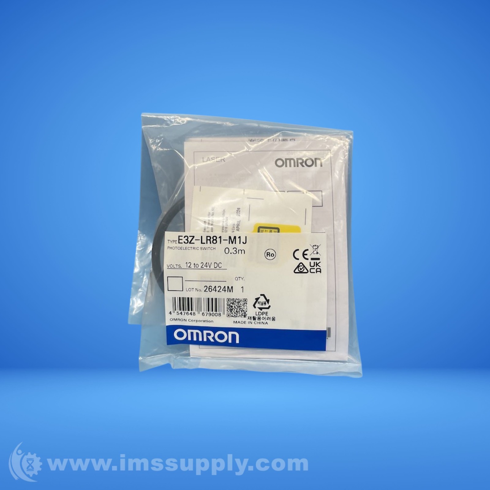 Omron E3Z-LR81-M1J 0.3M Photoelectric Sensor FNFP