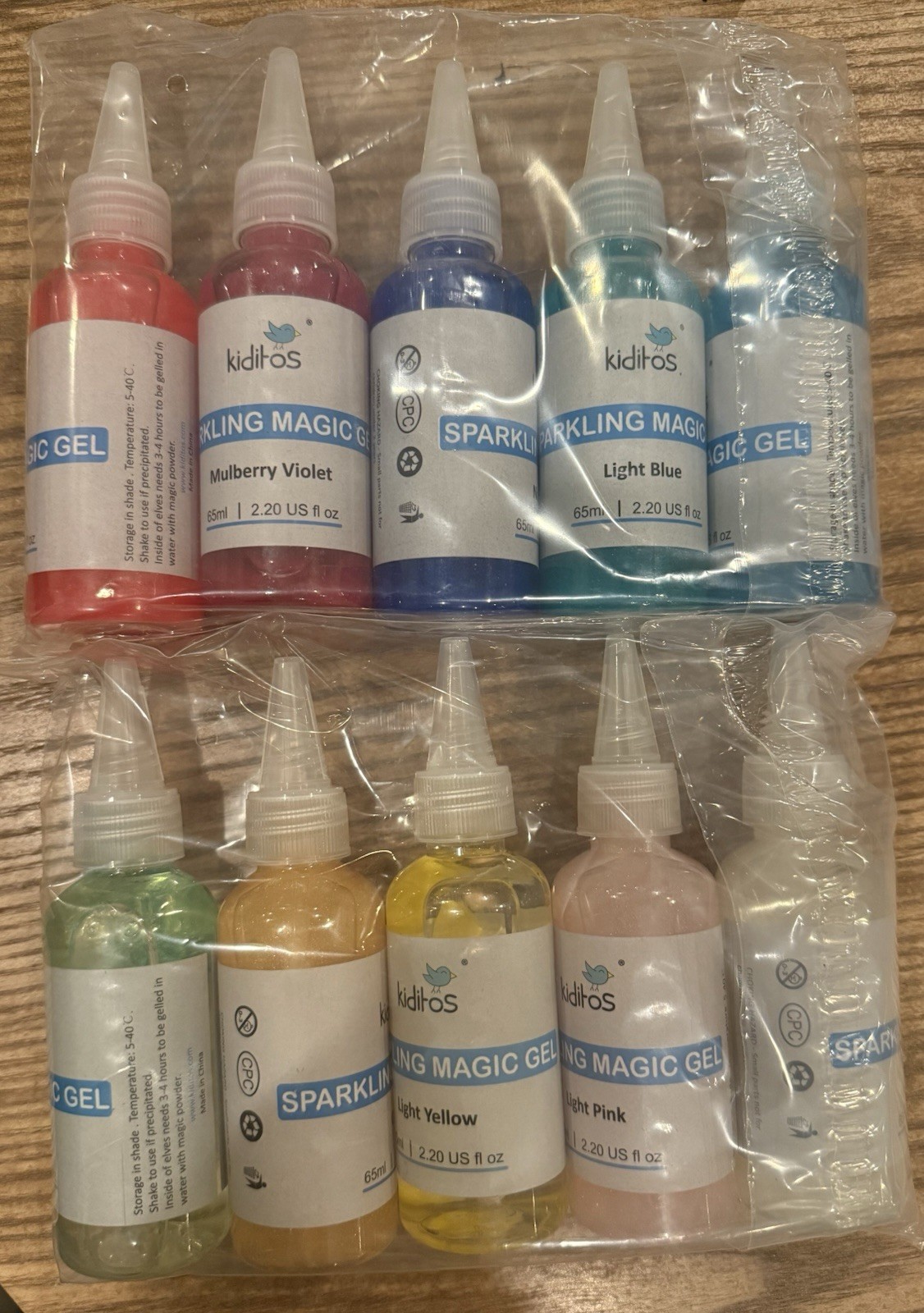 10pc Replacement Sparkling Gel for Magic Water Elf Toy Kit - A2000