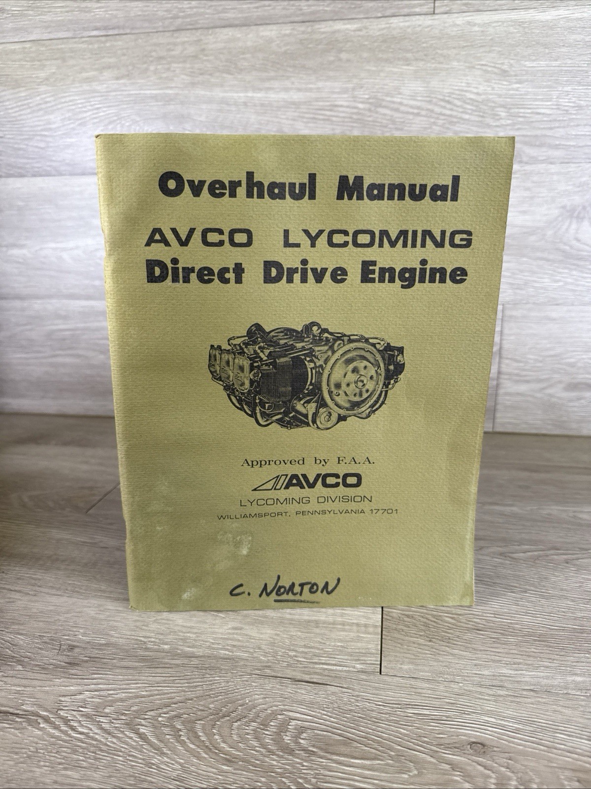 Rare VTG Overhaul Manual AVCO LYCOMING Direct Drive Engine 1974 Revised Edition