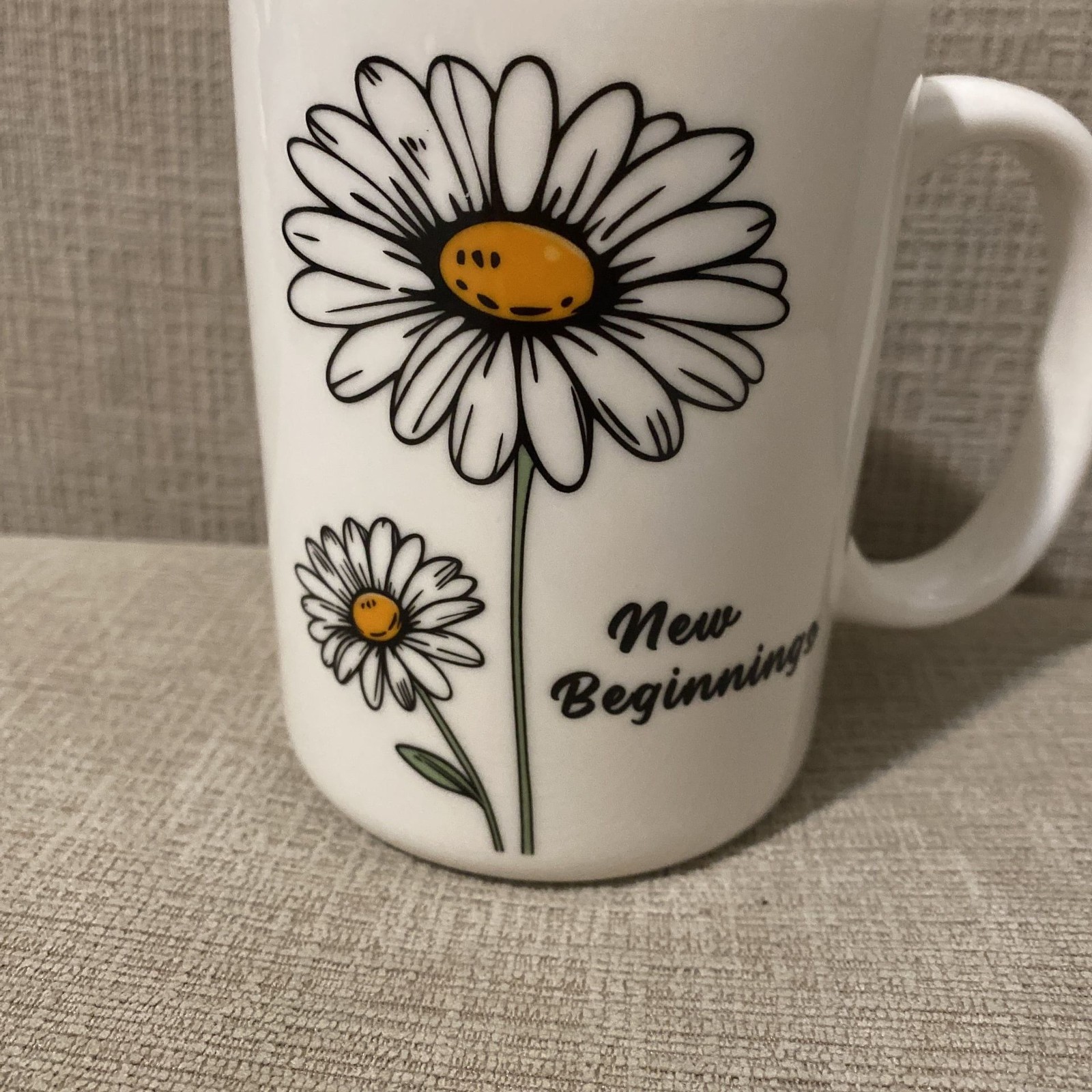 New Beginnings Daisy Coffee Mug