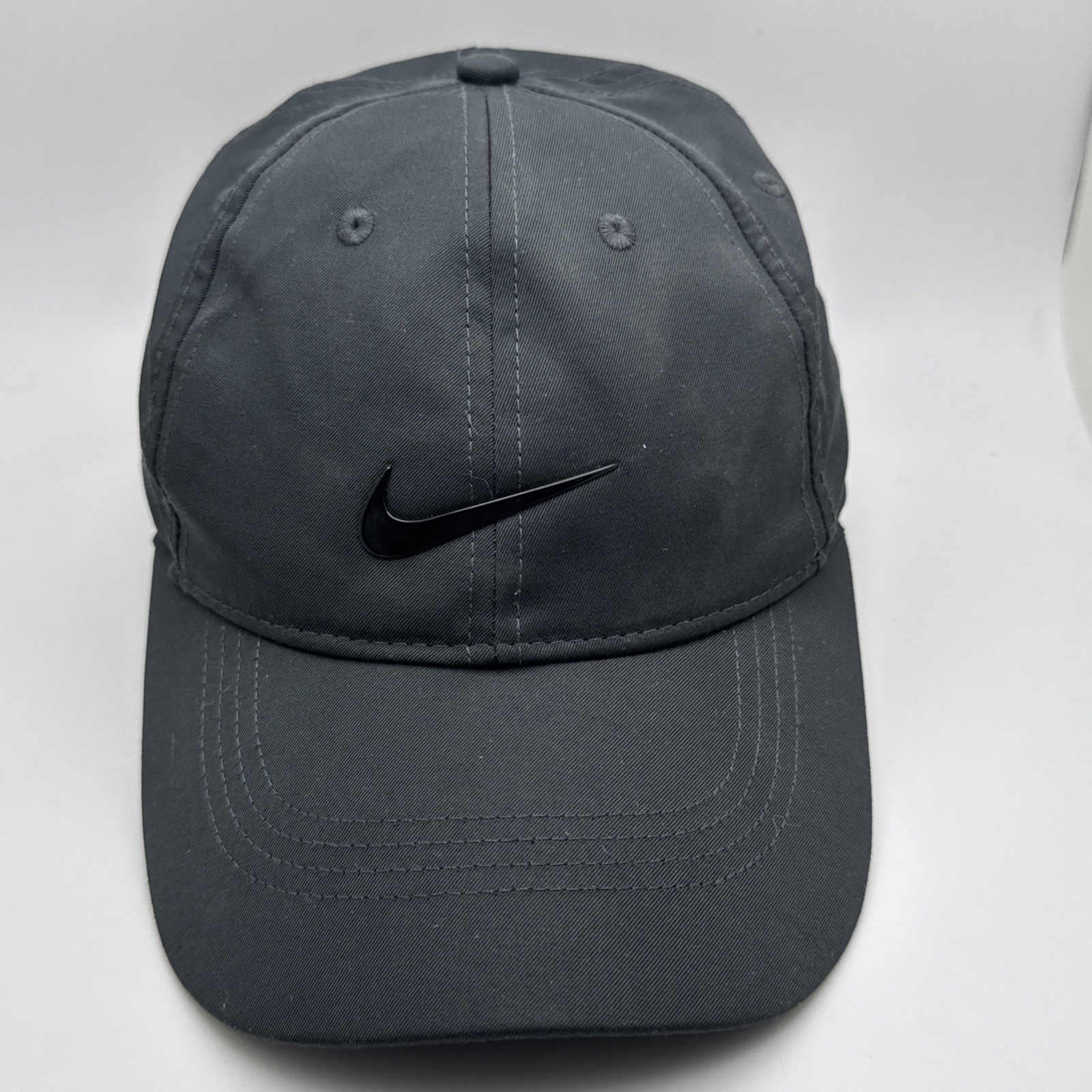 Nike Golf Hat Solid Black Swoosh Logo Adjustable Cap  O’Brien Dental care