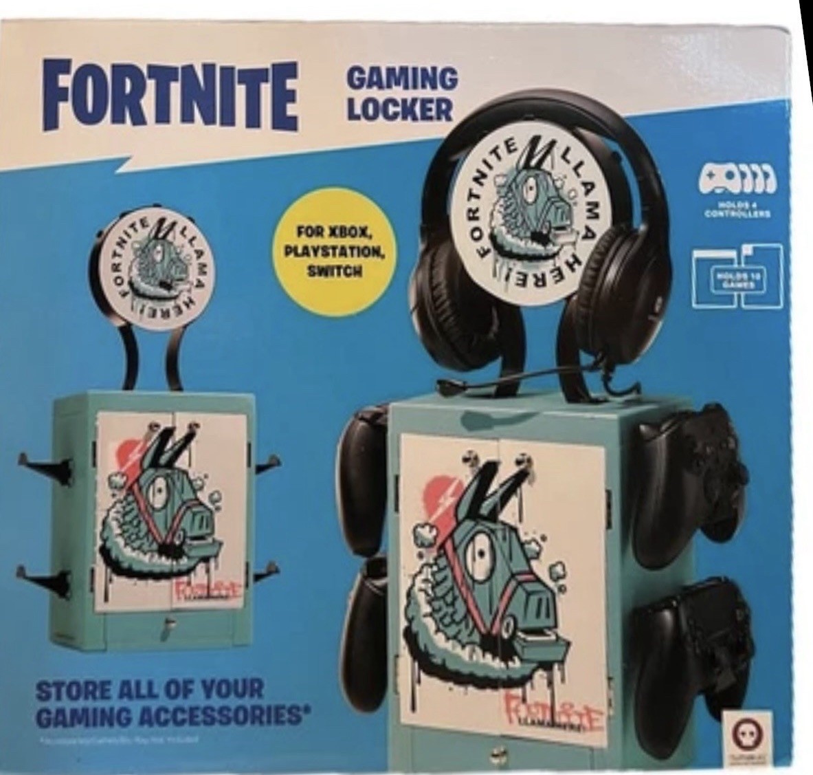 Numskull Official Fortnite Gaming Accessory Locker and Storage Stand New
