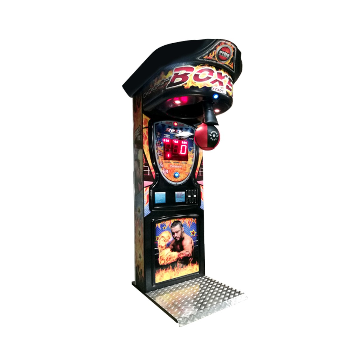 Kalkomat Boxer Boxing Machine Arcade Game - Fire Graphics - DBA