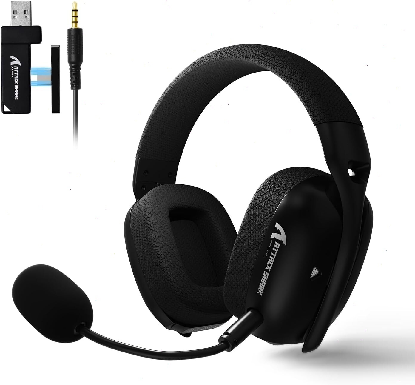 ATTACK SHARK L80PRO Wireless Gaming Headset, 20ms Low Latency, Dual Mics
