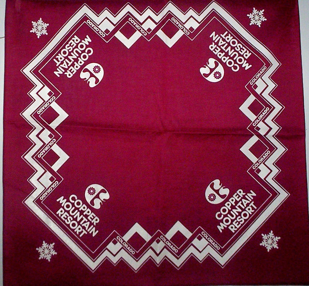 5 COPPER MOUNTAIN COLORADO MTN SKI SNOWBOARD AREA BANDANAS NEW MULIT COLOR