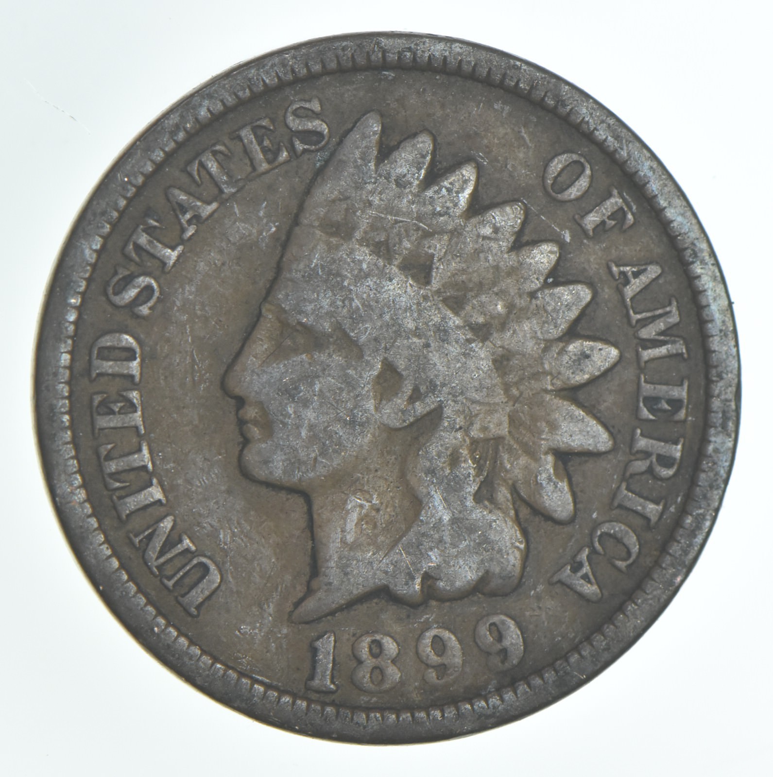1899 Indian Head Cent AC Average Circ