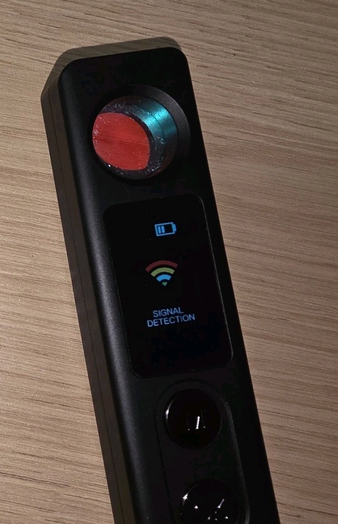 Hidden Camera Detector Bug Finder Anti-Spy RF GPS Tracker 5-Level Black