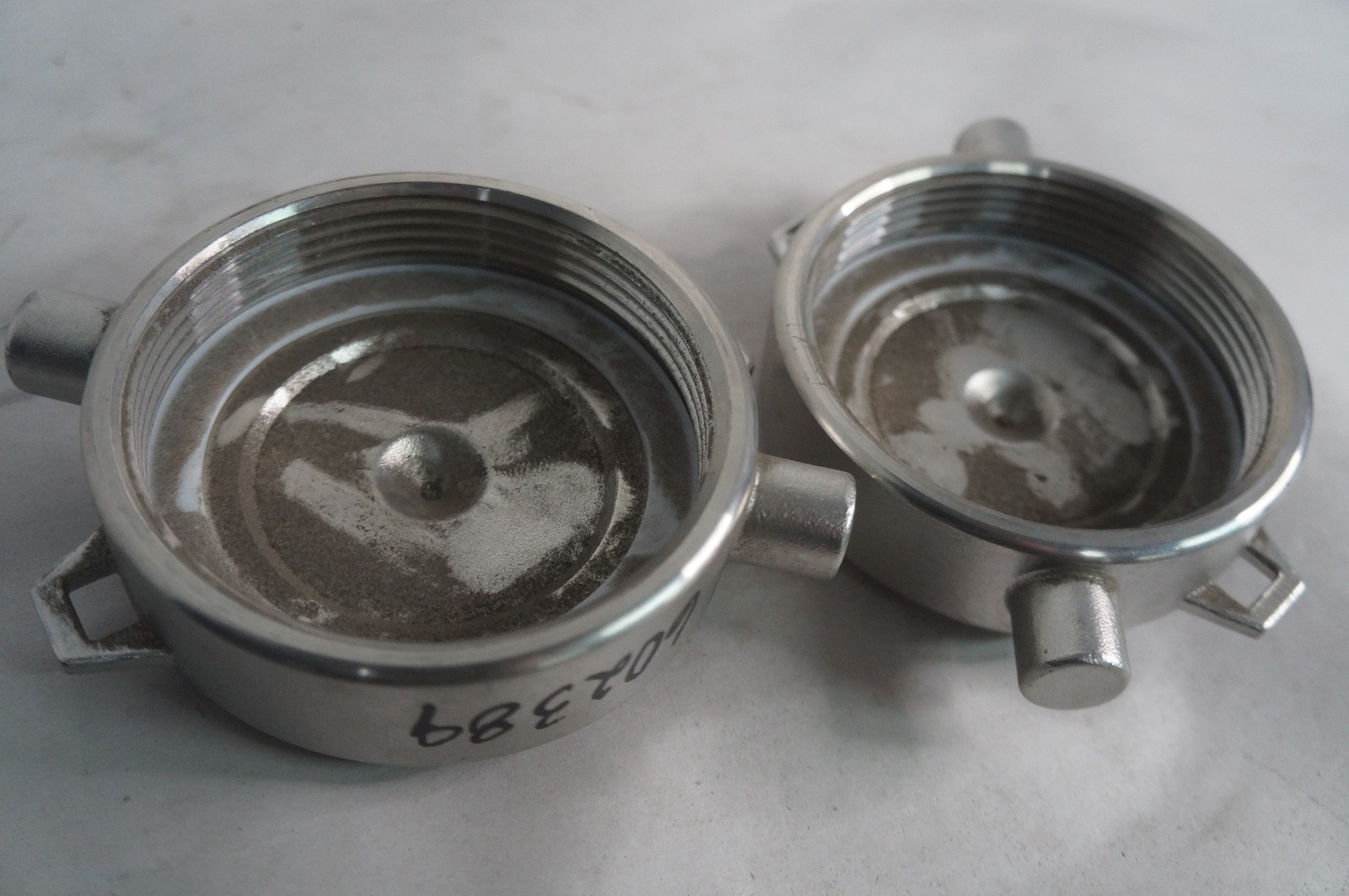 (2) Fire Hydrant Threaded 3-1/2" Caps Galvanized Steel #3SPF-T Girard