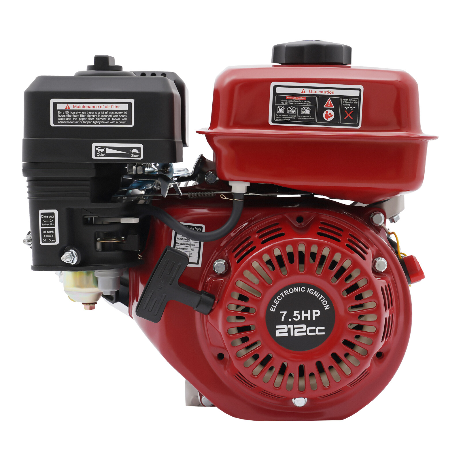 212cc 7.5HP Gas-powered Air Cooling Engine Motor For Go Kart Minibike 3600rpm