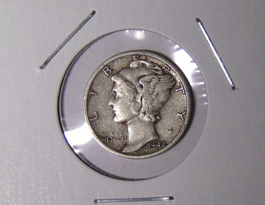 1942-S Mercury Silver Dime VF San Francisco Mint (102822)