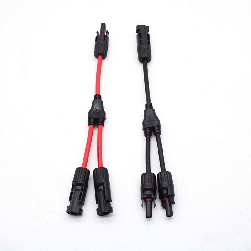 1pcs Y Branch Solar Panel Connector Cable 30A 1 to 2 Parallel Adapter Waterproof