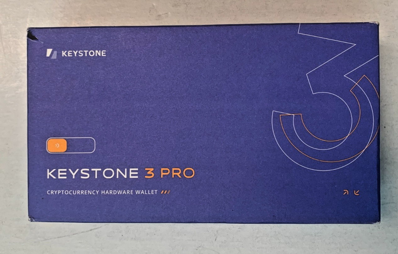 Keystone 3 Pro Cryptocurrency Hardware Wallet Dark Gray, Model KV032