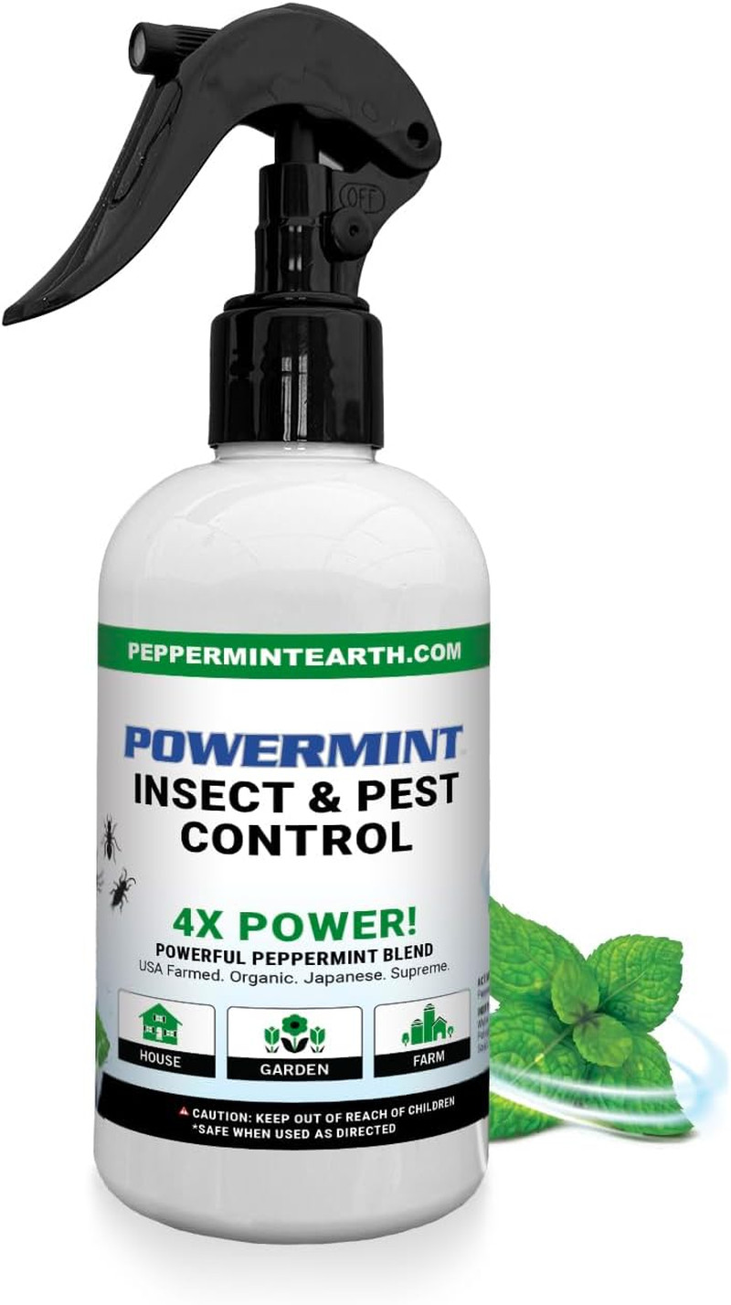 8 Oz Peppermint Oil Insect & Pest Spray - Natural Spray for Spiders, Ants, Ticks