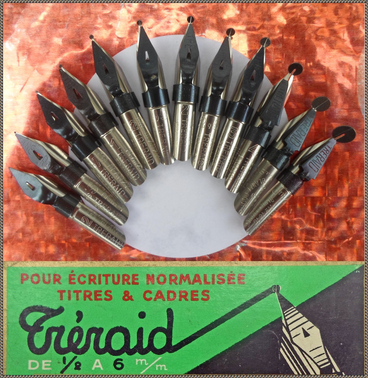 UPDATE 2025-january: A mixed collection of 12 TRERAID nibs