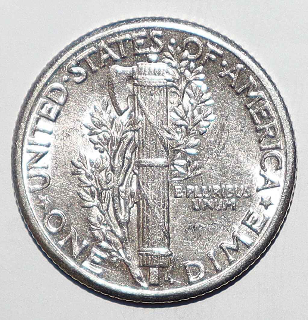 1934 Mercury Dime AU (Q172)