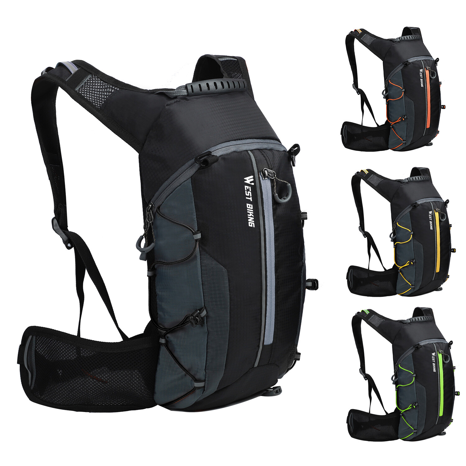 WEST BIKING Waterproof Bag Cycling Sports Hiking Hydration Pack Backpack 10L