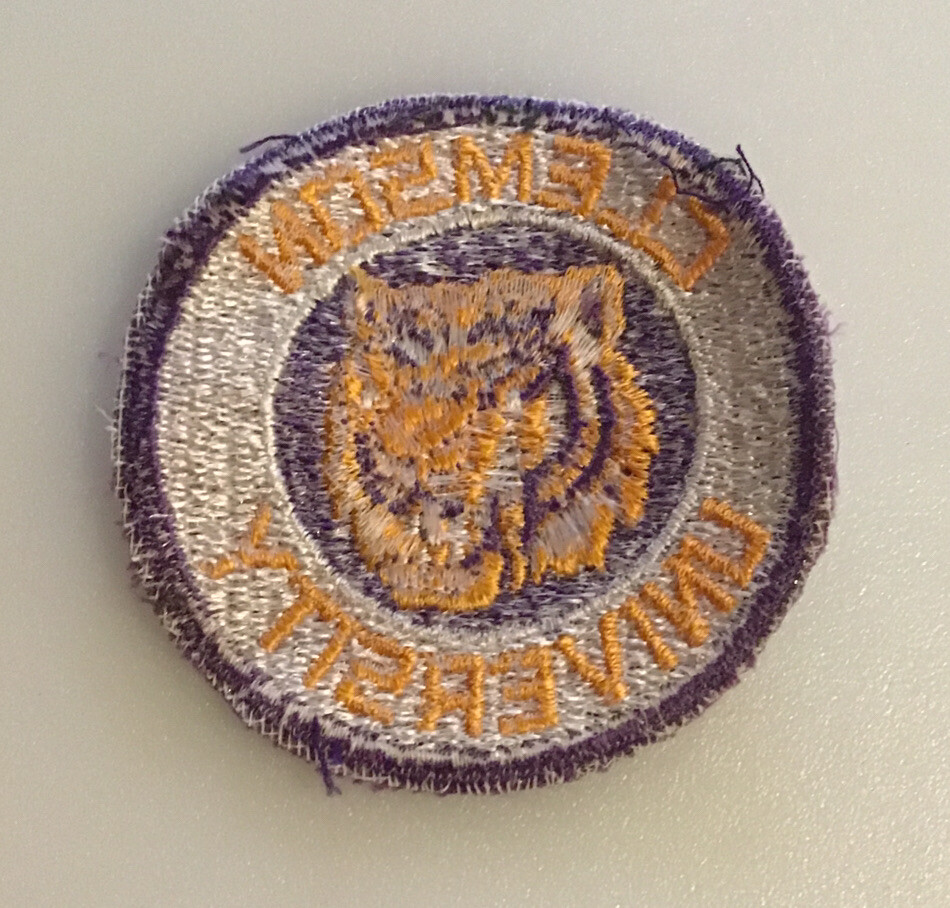 Clemson University Shoulder Sleeve Insignia Patch Tigers SROTC Blazon
