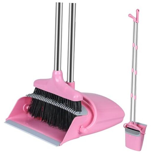 Broom and Dustpan Set, Broom with Dustpan Combo Set for Home Office